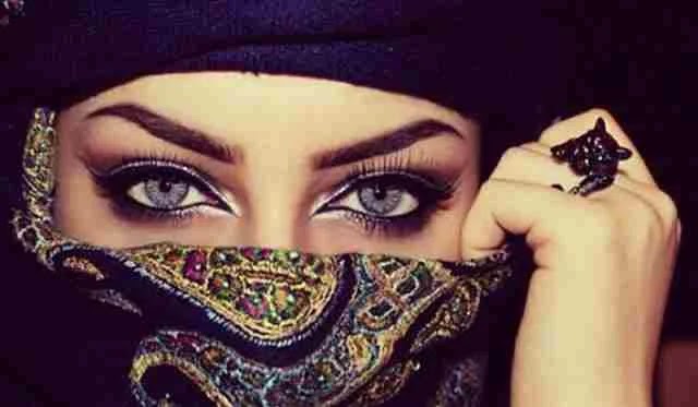 103 7 صور عيون جميله بالنقاب Ahmd