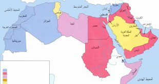 خريطة دول الخليج العربية